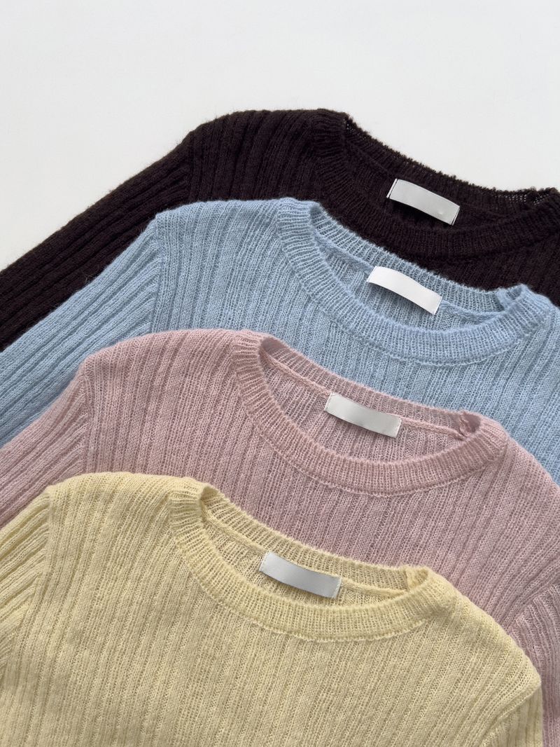 Mamonde Ribbed Knit T-shirt