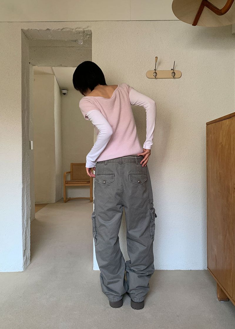 (UNISEX) FIELD BUTTON CARGO PANTS (3color)
