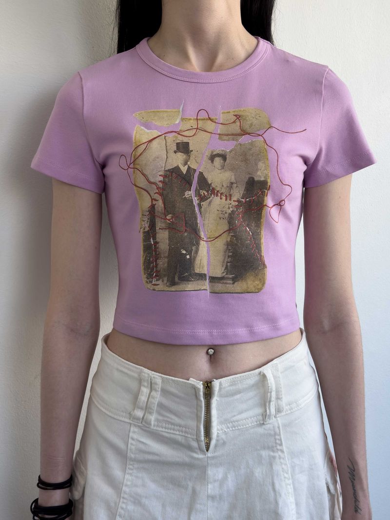 Broken Picture Tee PURPLE
