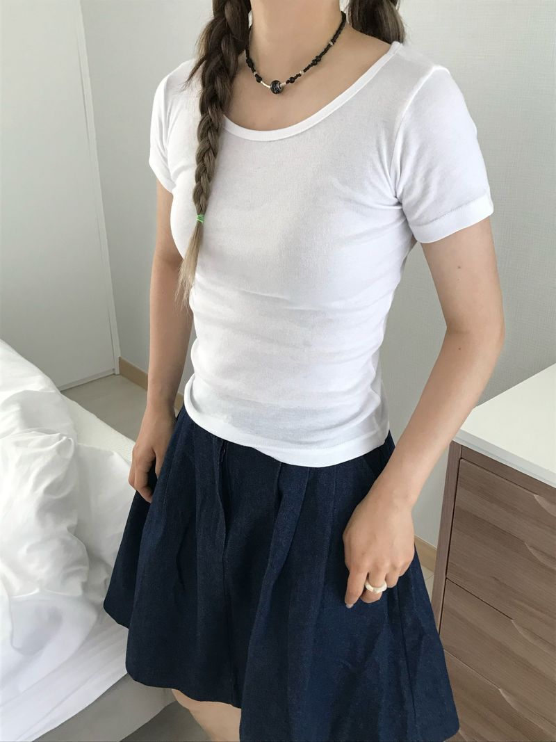 Bruni back banding midiskirt