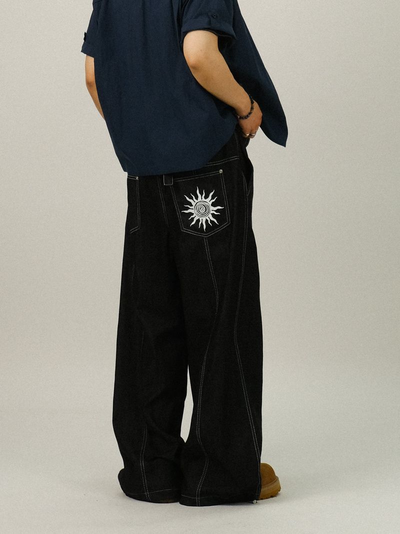 GN STAR Printing Back Bijo Denim Pants