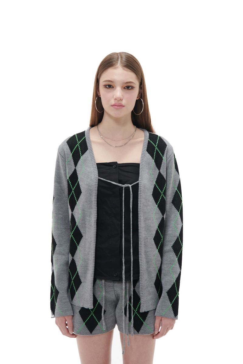ARGYLE CARDIGAN