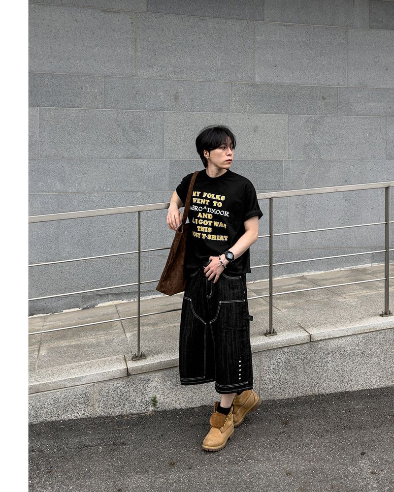 Beto Studded Bermuda Denim Pants