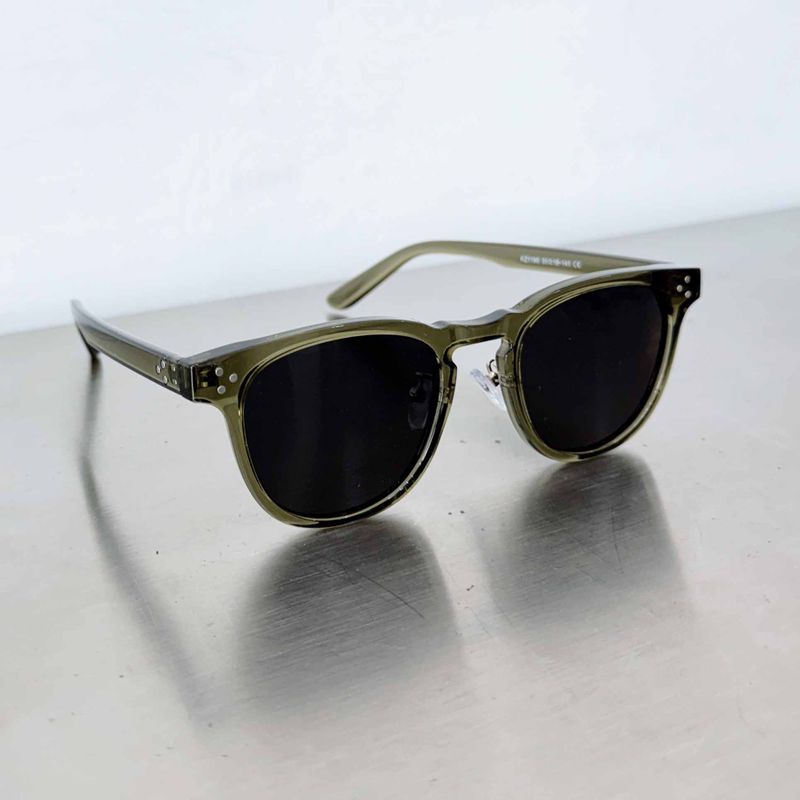 Olive Transparent Sunglasses