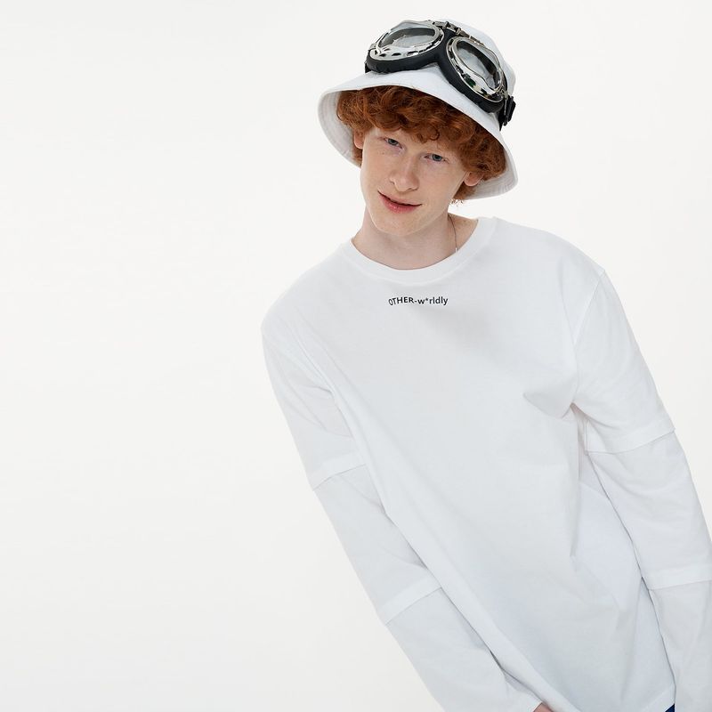 Triple Sleeve T-shirt [White]