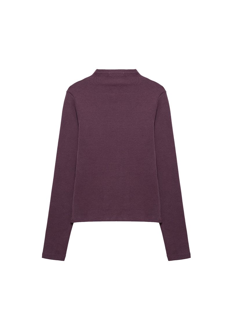 Button long sleeve [Grape]