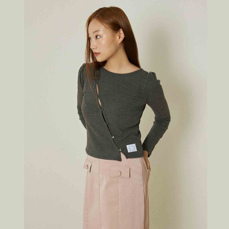 delidi(ディライディ)の「Clementine T-shirts (gray)(Tops)」