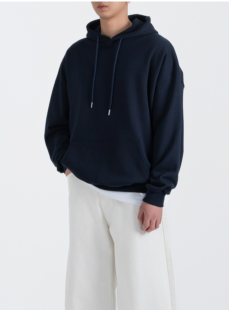 UNDEROFF（アンダーオフ）の「Authentic Relaxed Basic Hoodie Navy（Tops）」