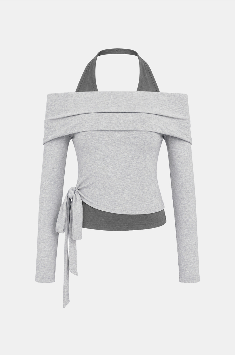 Arielle Halter Wrap Tee
