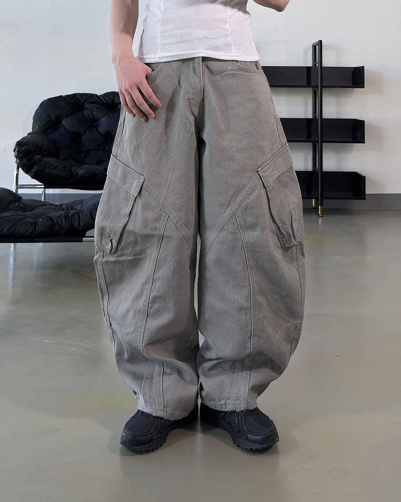 Raun Curved Cargo Wide Pants