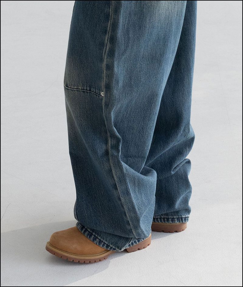 Ender curved wide ballon pants