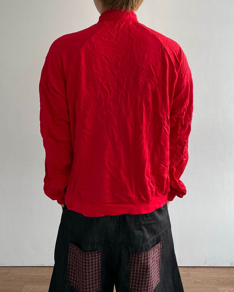 Ruffle Crop Track Zip-up