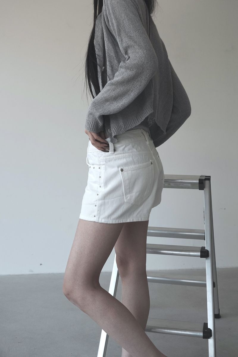 unique studded summer short pants (2color)