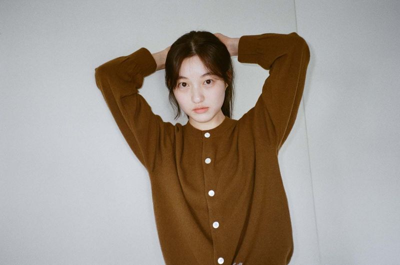 Cash Blend Knit Cardigan (Olive)