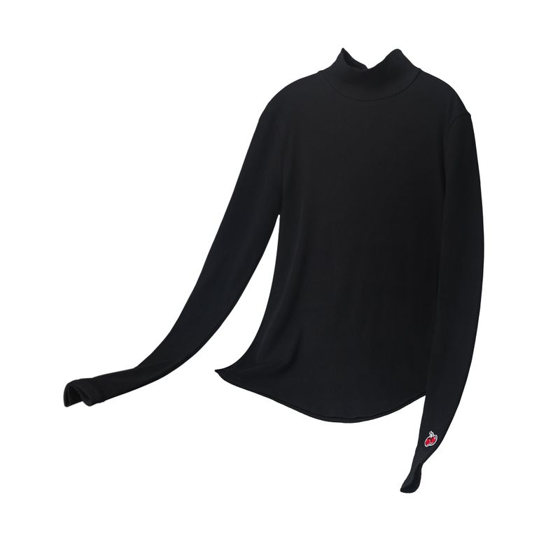 KIRSH（キルシー）の「CHERRY BASIC HALF NECK T-SHIRT [BLACK]（Tops）」