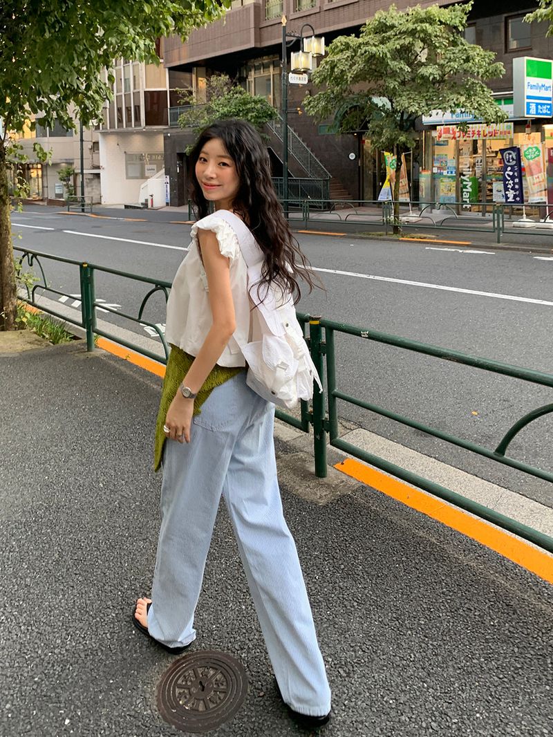 [MADE] Weare Ribbon Puff Blouse