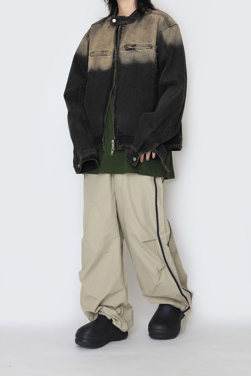 Gradation denim jacket