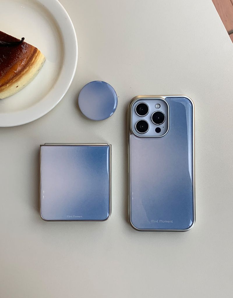 [MADE]ヘイズ シルバー エポキシ バンパー iPhoneケース