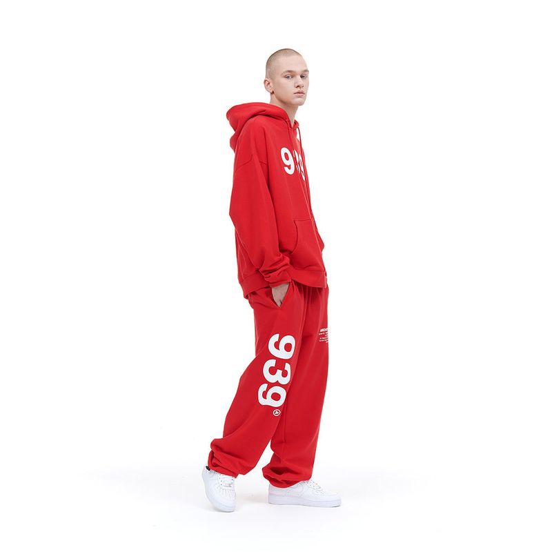 939 LOGO SWEAT PANTS (DEEP RED)