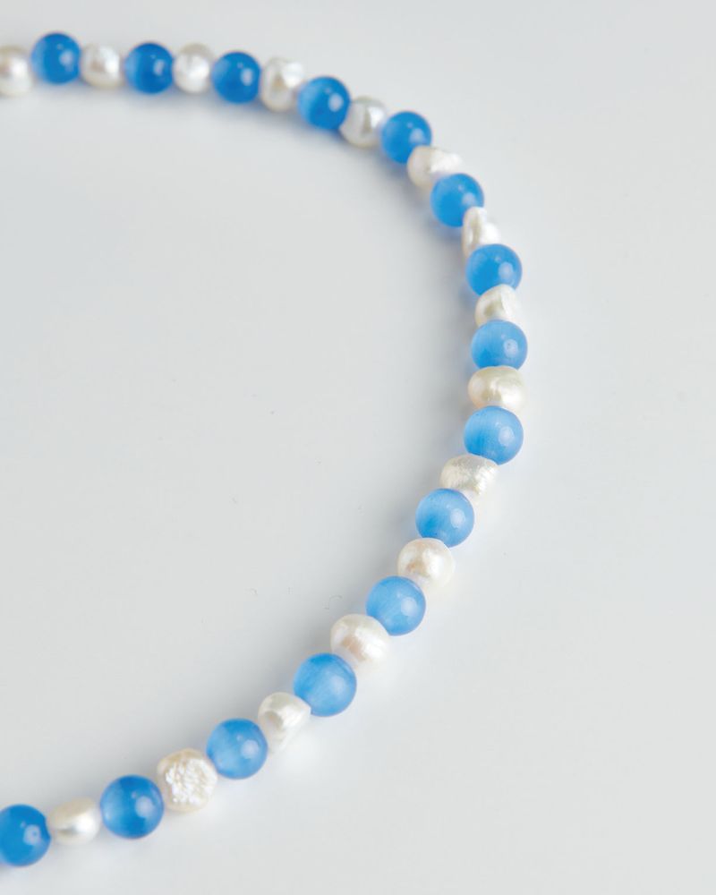 MIXTURE.(ミクスチャー)の「MP025 FRESHWATER PEARL WITH NATURAL STONE NECKLACE(Accessories)」