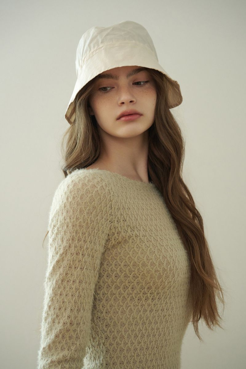 PERZ bucket hat_ivory