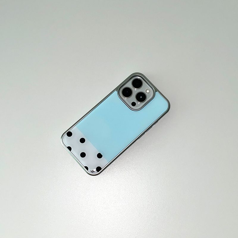 [MADE] ICY MINT PHONE CASE (epoxy silver bumper)