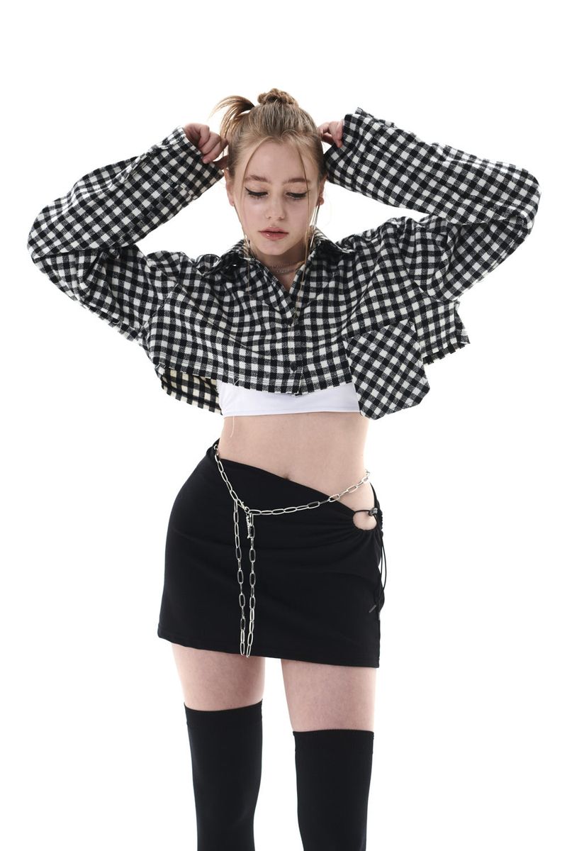 CUT OUT MINI SKIRT