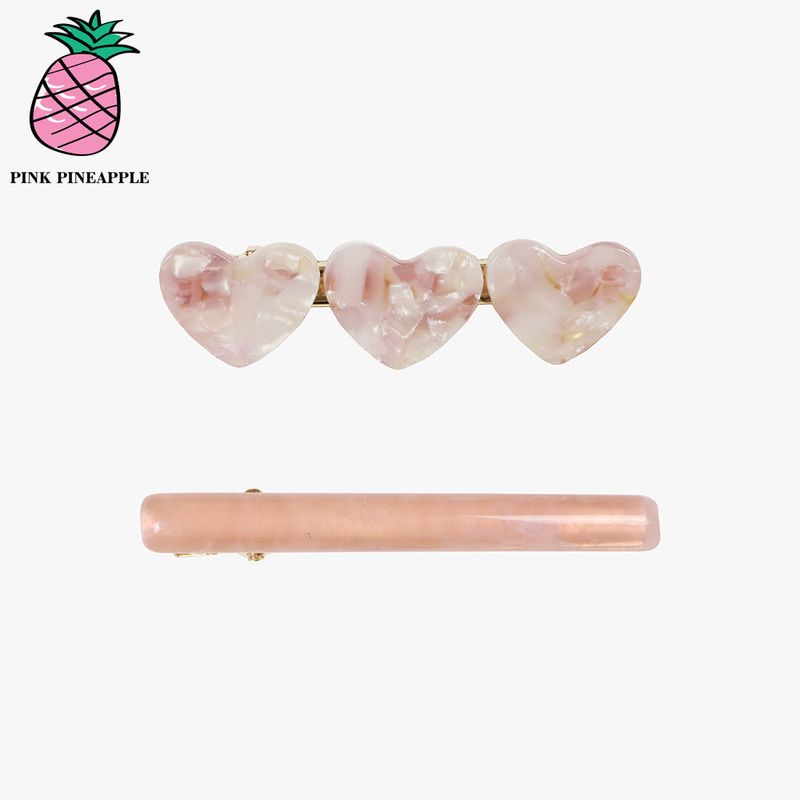 [2 PCS 1 SET] TRIPLET HEART PIN