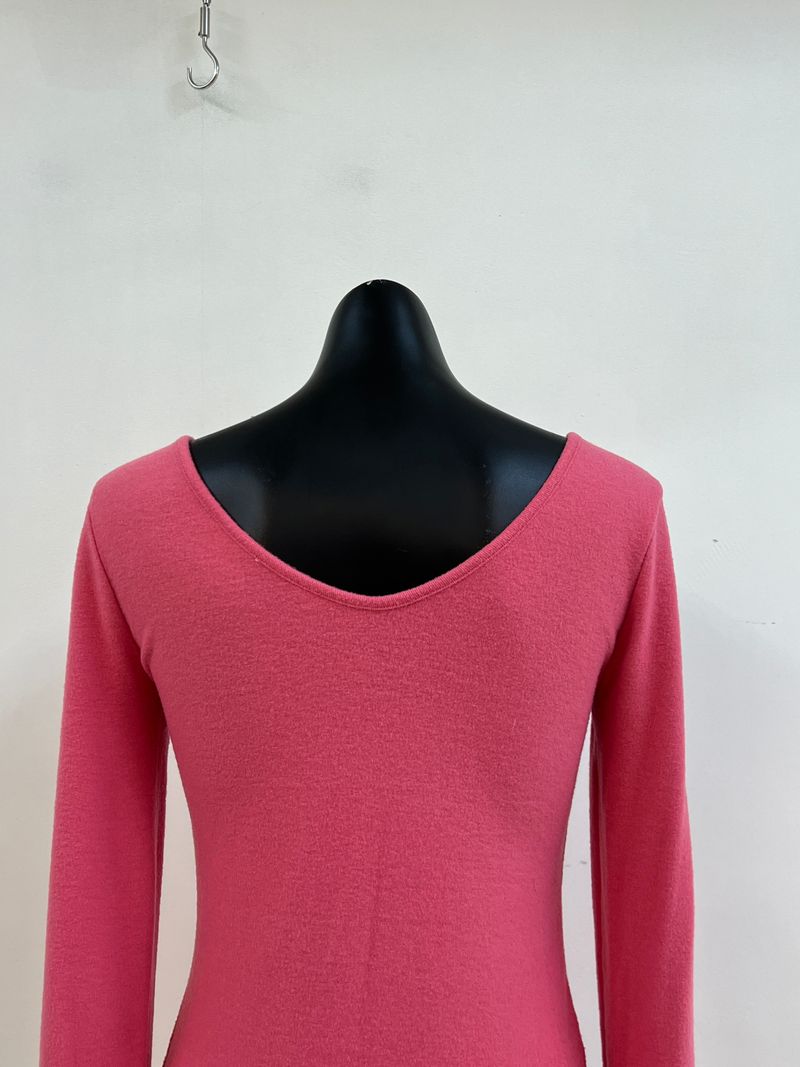 Napping V-neck Long Sleeve T-shirt