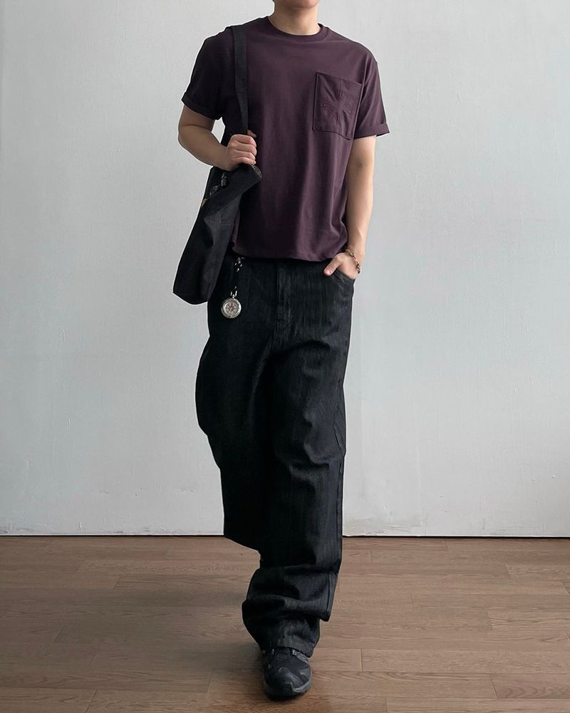 Spark Embroidered Pocket Shrot Sleeve T