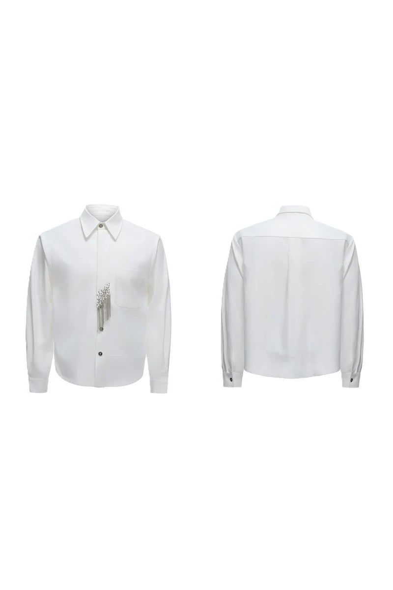 Structured Tie Detail Shirt