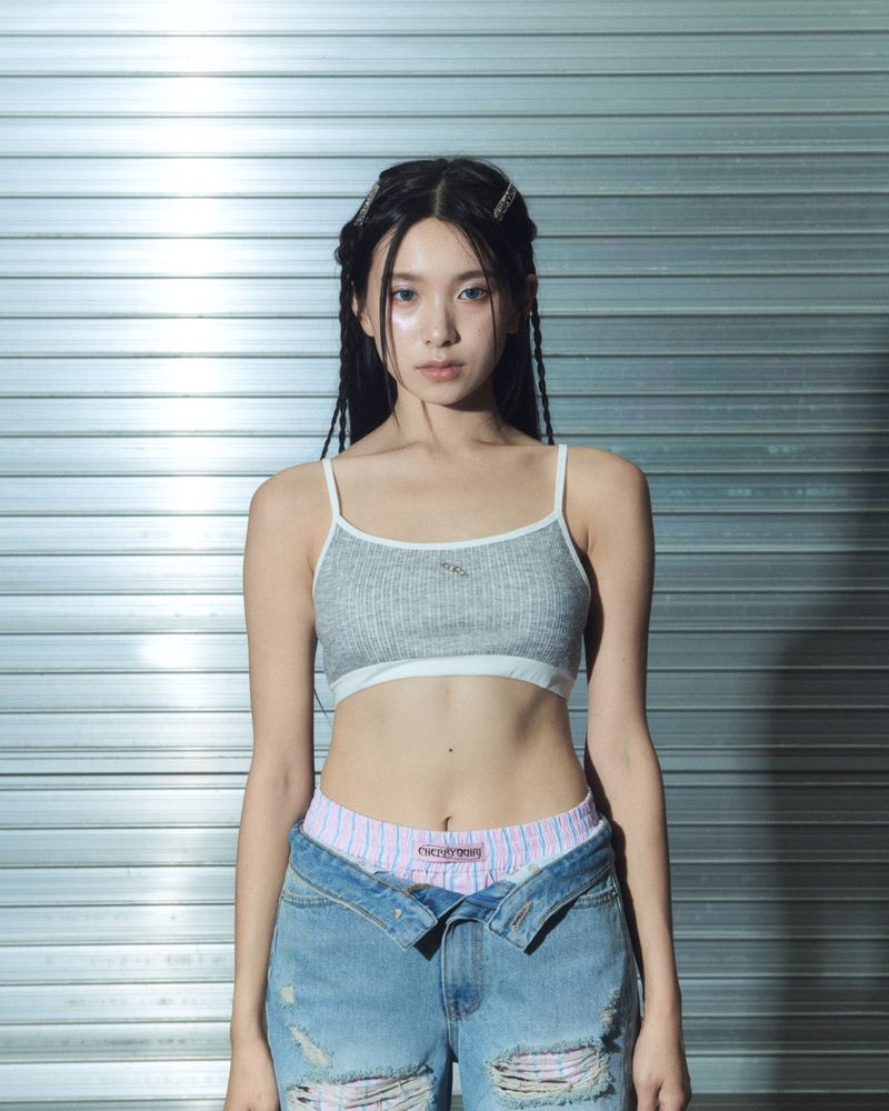 basic bra top - ivory
