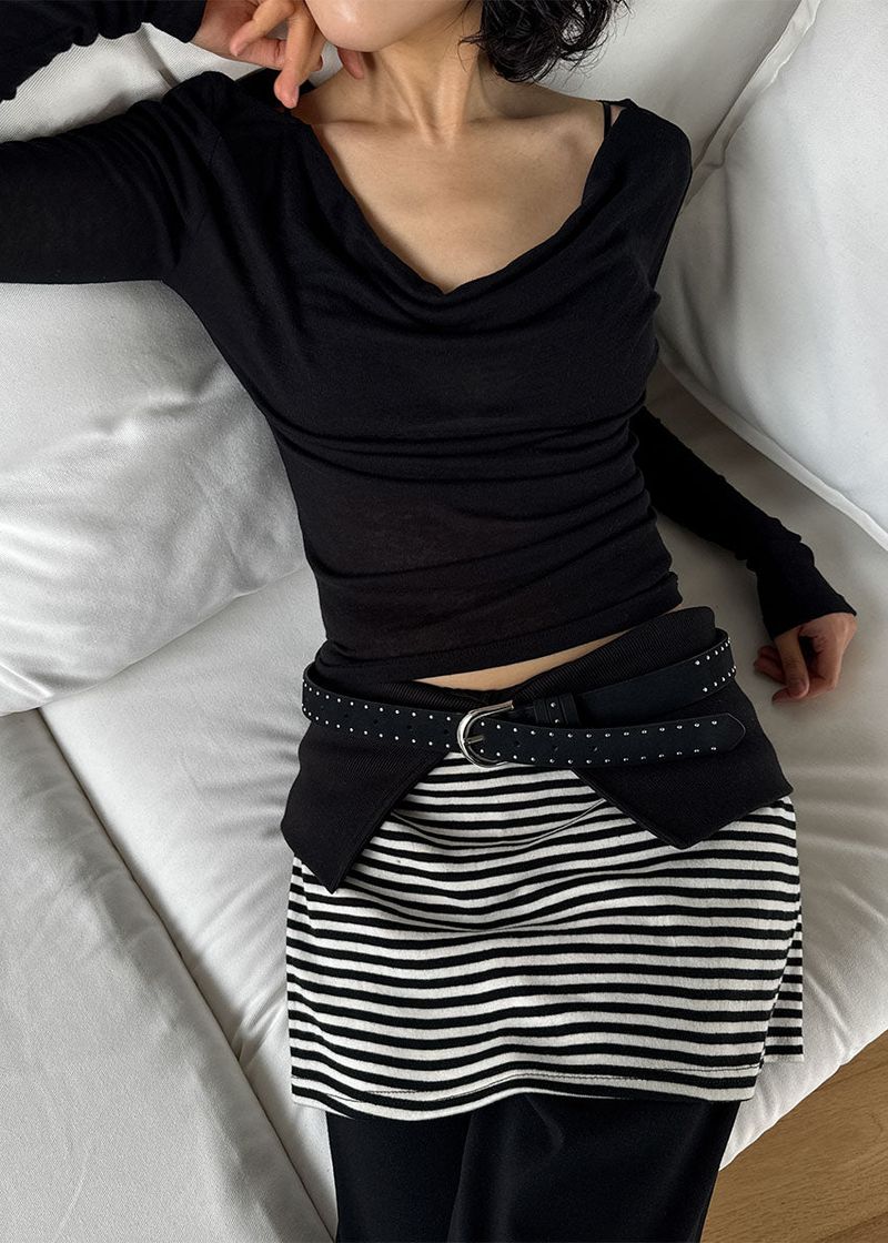 SUEDE STUD BELT