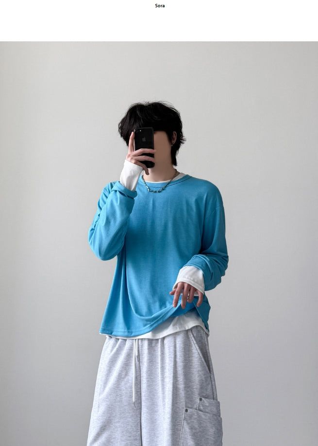 Crop Layered Long Sleeve