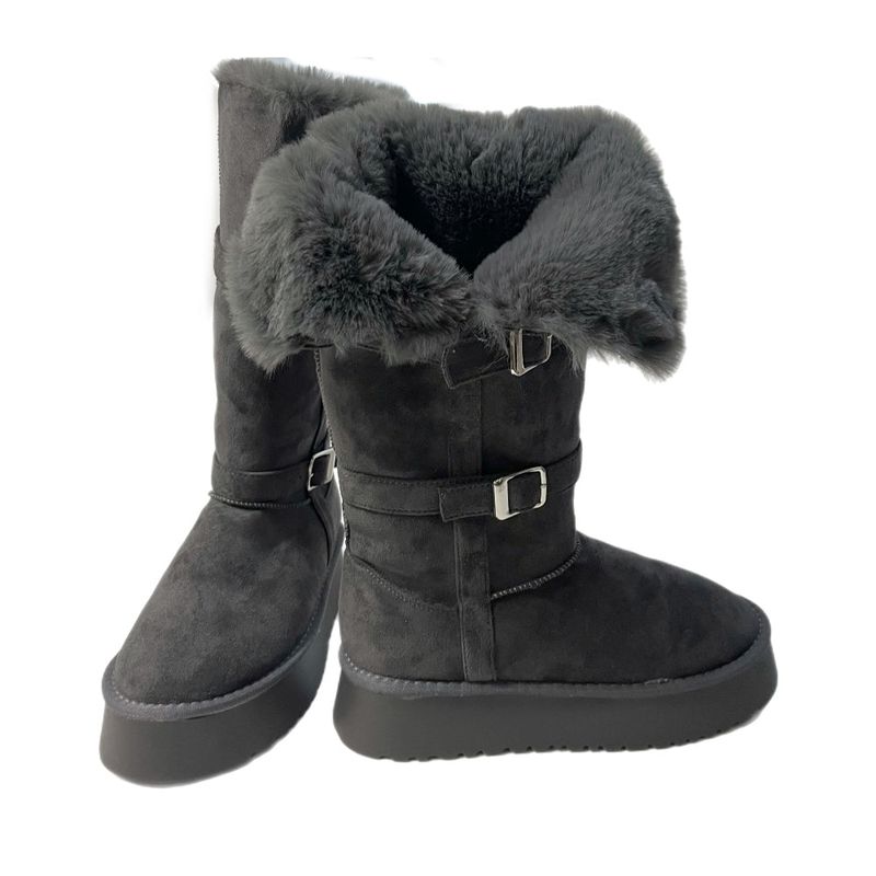 Moufee Fur-Lined Belted Long Ugg Boots