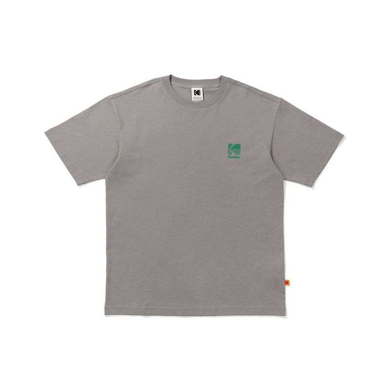 KODAK(コダック)の「BIG LOGO COTTON SHORT-SLEEVE T-SHIRT【GREY】(Tops)」