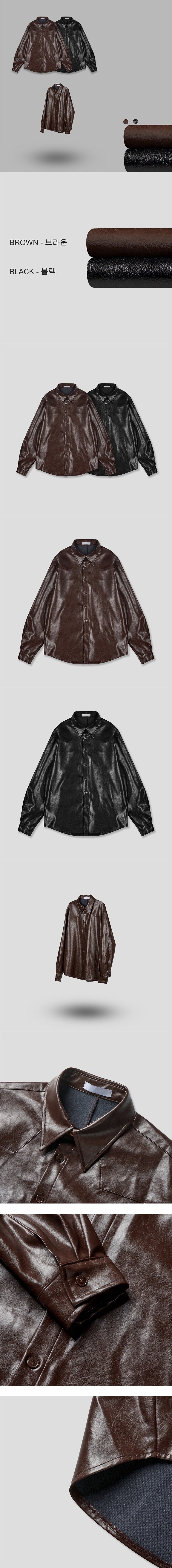  [F/W] Western leather shirts jacket(2color)