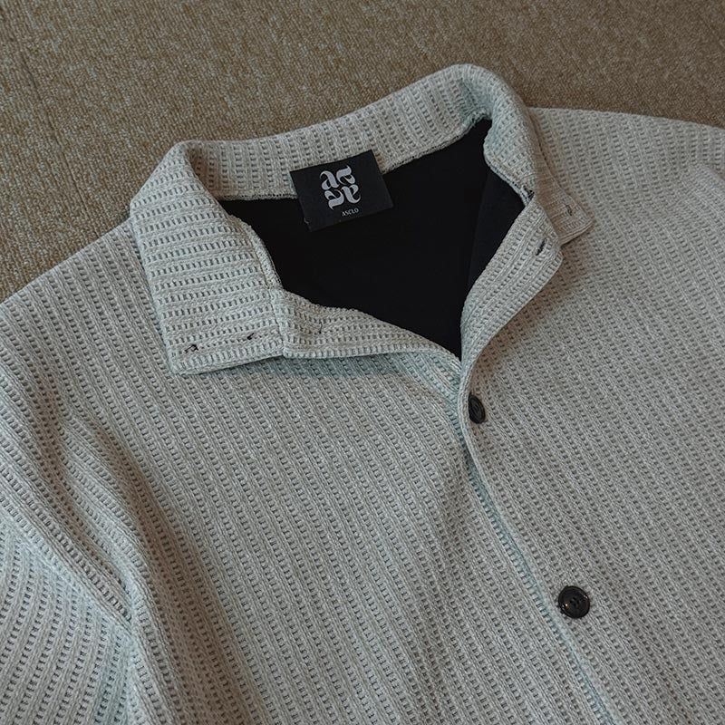 ASCLO String Velour High Neck Cardigan (3color)