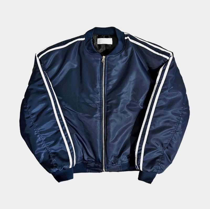 Cropped Track MA-1 Down Jacket