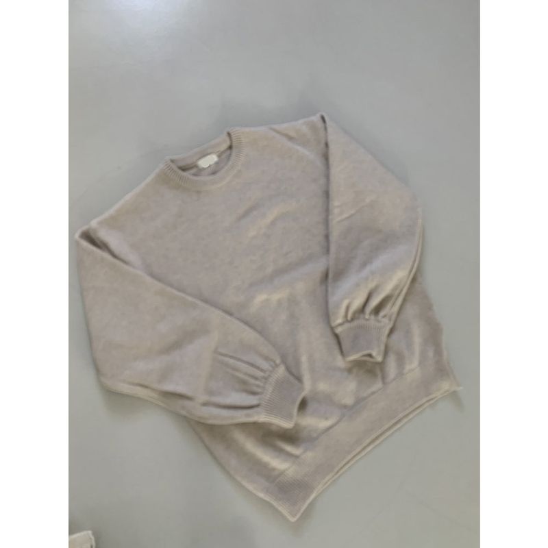 Nus.DANE カシミアアイボリーニット