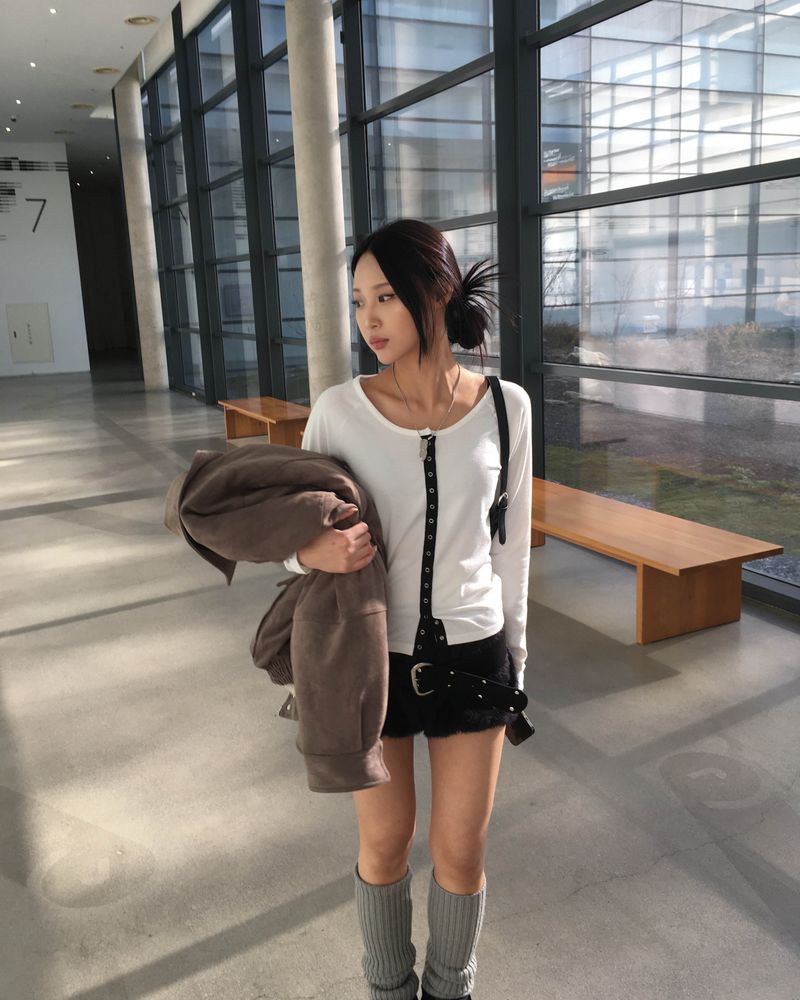 Mohair pumkin shorts