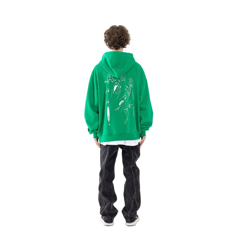 YAWNING HOODIE MSHHD003-GR