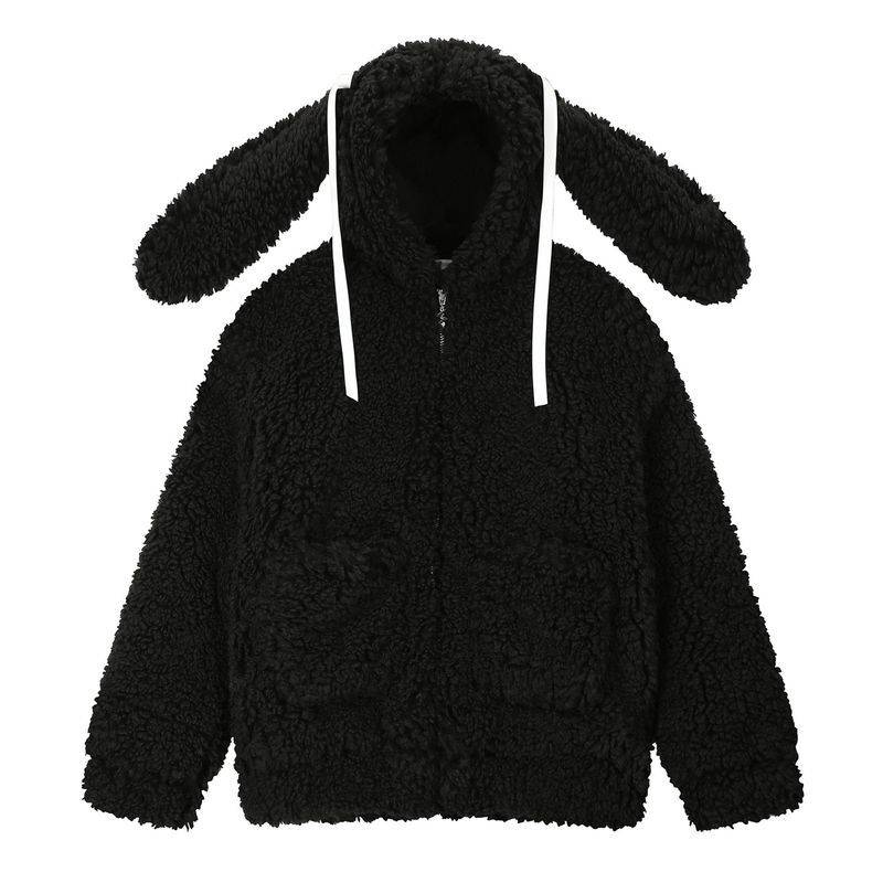Sleepy Bunny Jacket - Black