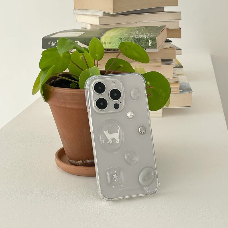 [made]silvering cat resin case 