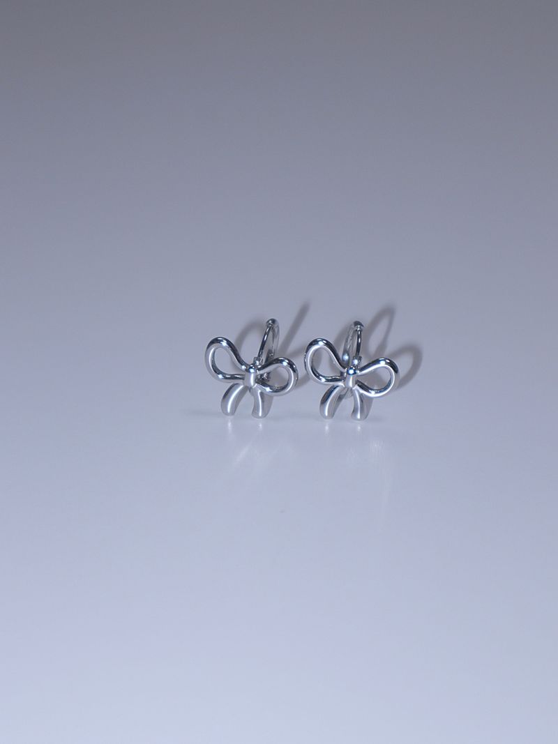 All surgical steel ribbon ring earrings