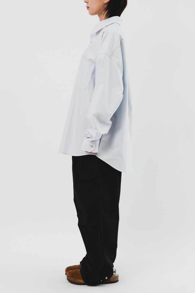 Pima Yarn Oversized Shirt (4color)