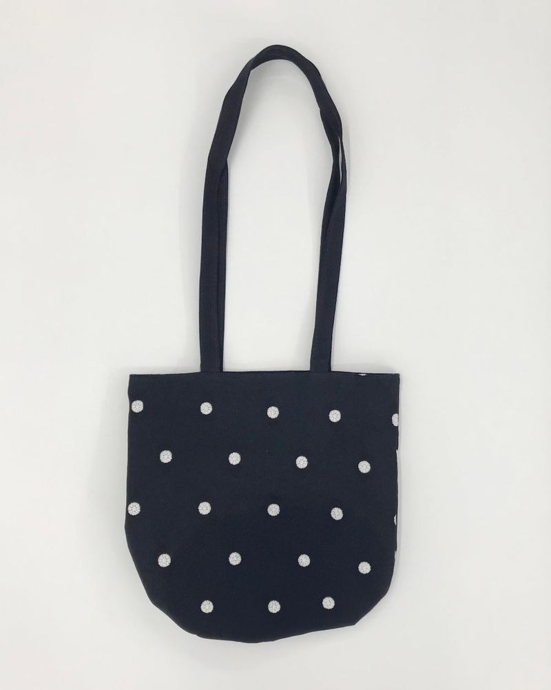 Flocon embroidered shoulder bag (2color)