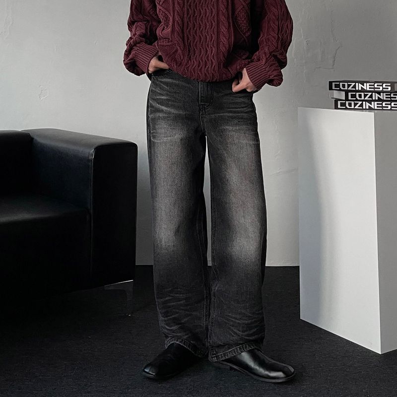 COZINESS（コジネス）の「NOS132 Black Blue Embossed Wide Jeans (XS ~ L)（Pants）」