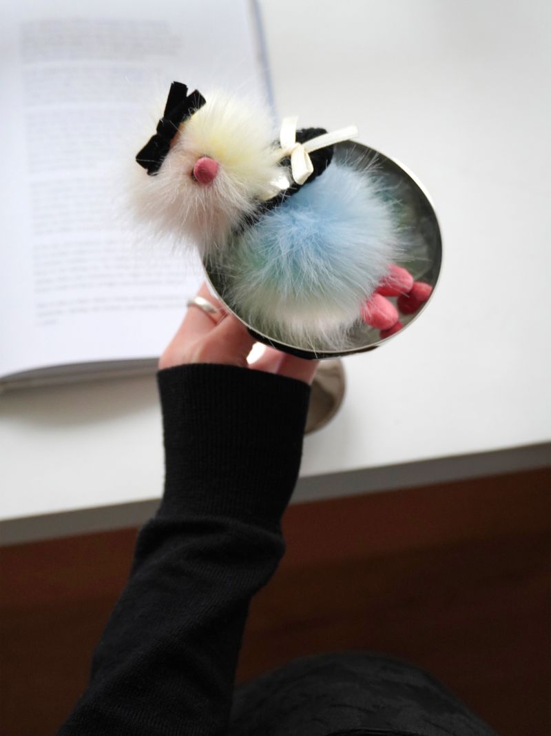 Cosymosy Mini Bird Keyring - Rainbow