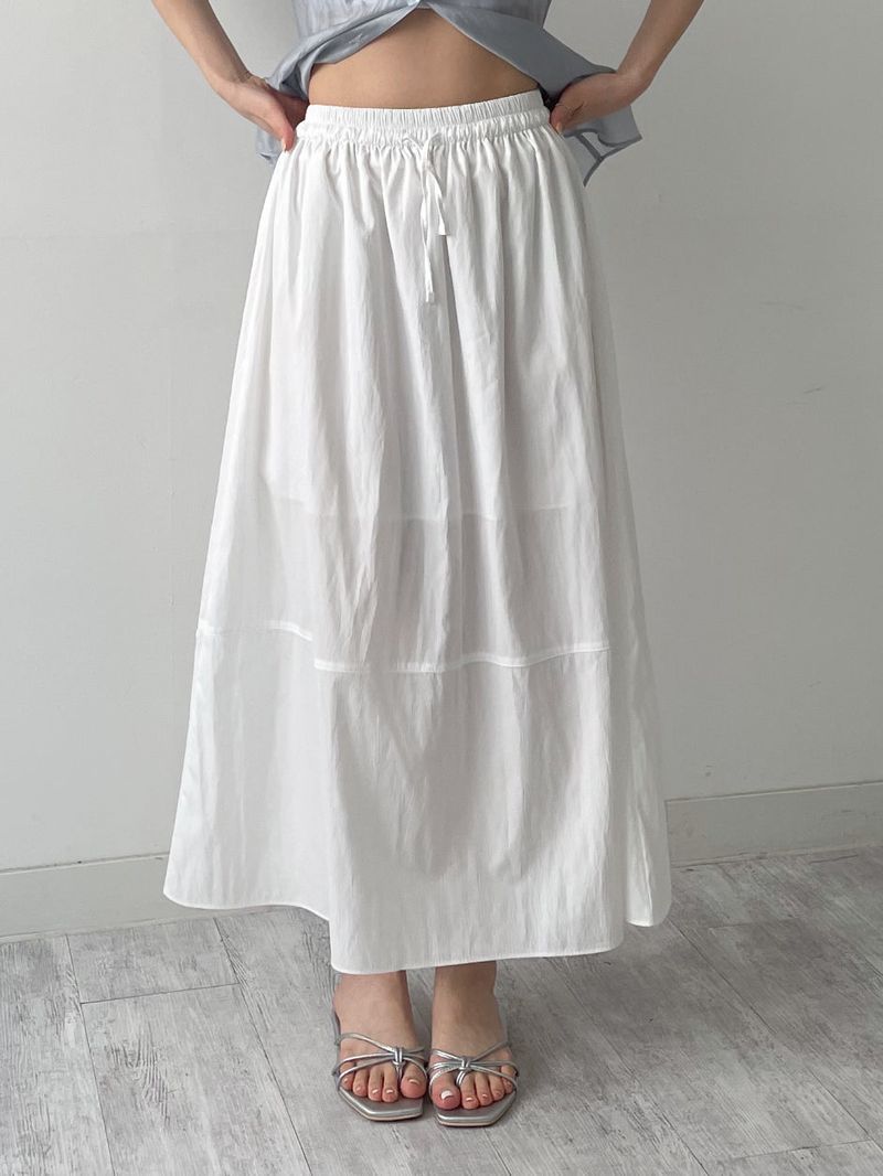 INCHANT ME(インチャントミー)の「Juicy Nylon Flare Long Skirt(Skirts)」